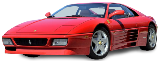 Noleggio Ferrari 348 per eventi vip spot pubblicità e cerimonie in Toscana