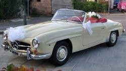 Noleggio Mercedes 190 SL cabrio in Toscana e Umbria