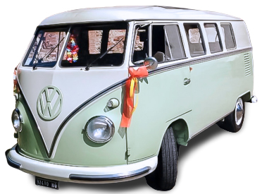 Noleggio Volkswagen Transporter Piemonte Samba Bus Bulli Kombi hippie