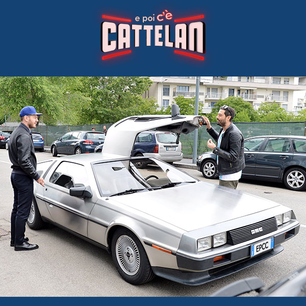 Cattelan Show Sky Delorean Ritorno al futuro