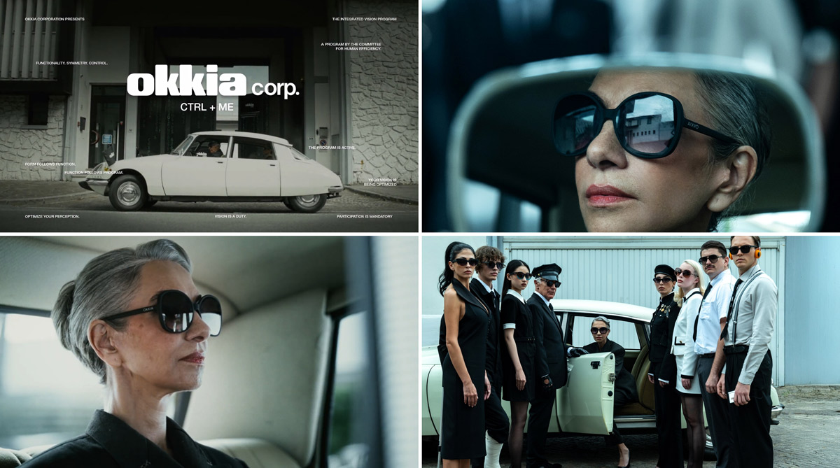 Citroen Ds Pallas appare nel videoclip del noto brand di occhiali, in puro stile anni '70/'80