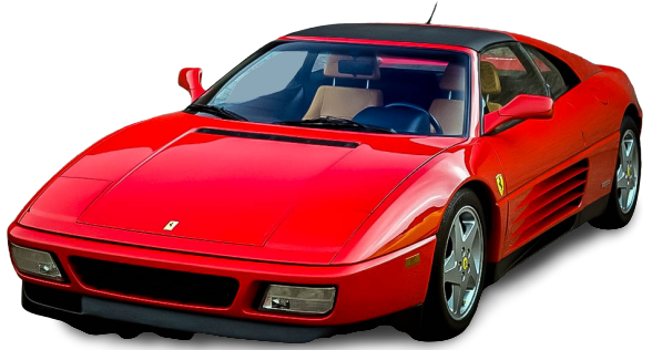 Noleggio Ferrari 348 per eventi vip spot pubblicità e cerimonie
