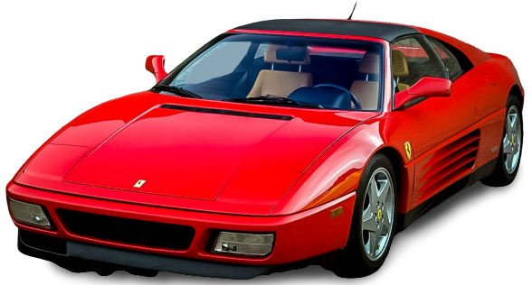 Noleggio Ferrari 348 per eventi vip spot pubblicità e cerimonie in Toscana