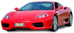 Noleggio Ferrari F360 Modena rosso in Umbria Lazio Marche Abruzzo e Toscana