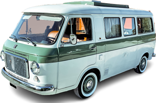 Fiat 238 Camper 1977
noleggio nelle Marche, Umbria, Abruzzo, Emilia Romagna, Toscana