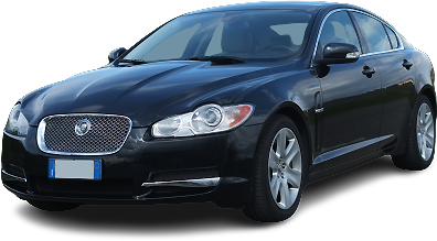 Jaguar XF nera in Umbria, Lazio, Marche, Toscana e Abruzzo