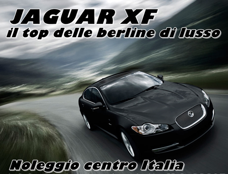 Noleggio auto Jaguar XF in Umbria, Lazio, Toscana, Marche 🚗
