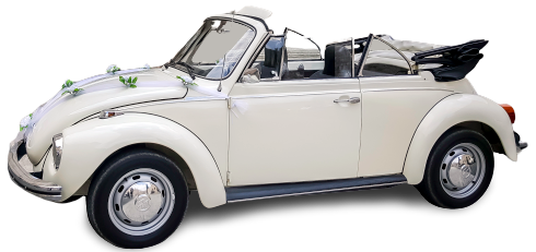 Maggiolone bianco cabriolet del 1972 🚙