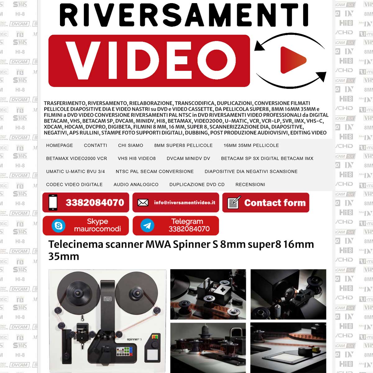 Riversamenti video professionali