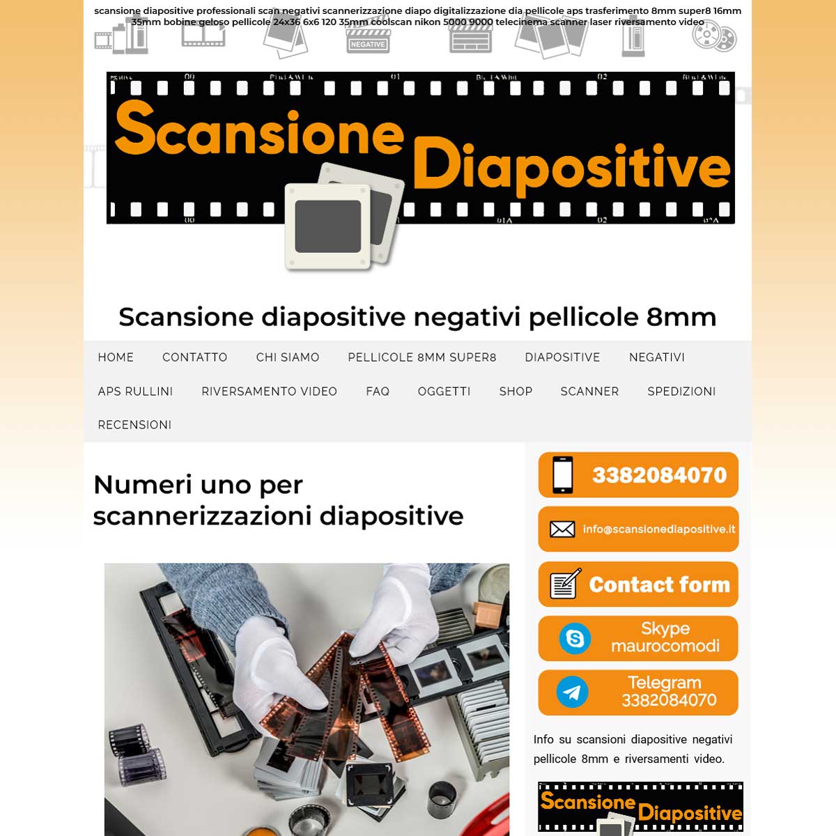 🖼️ Scansione diapositive