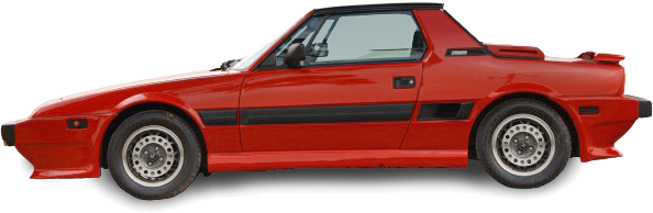 Bertone X1/9 icsunonove Noleggio Bertone X1/9 icsunonove rossa cabrio per eventi film tv pubblicità foto e cerimonie