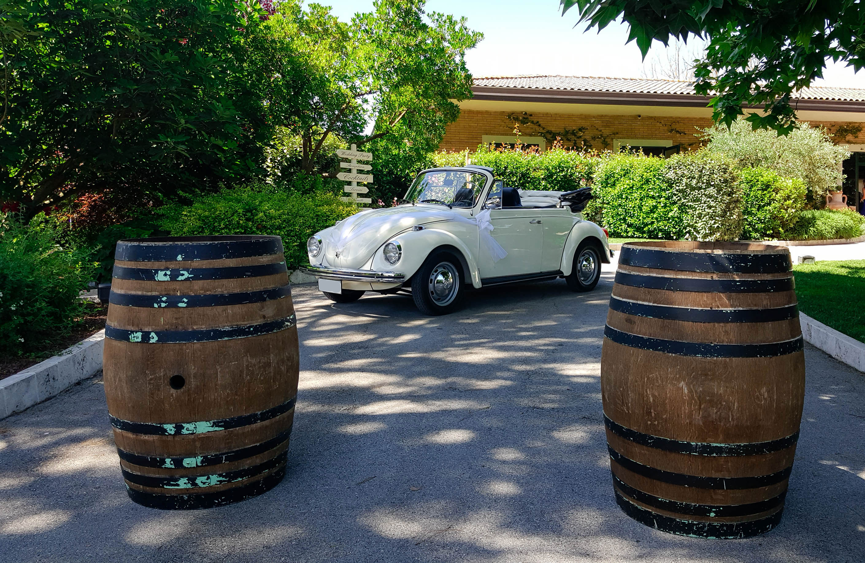 Maggiolone bianco avorio cabrio del 72 sposi