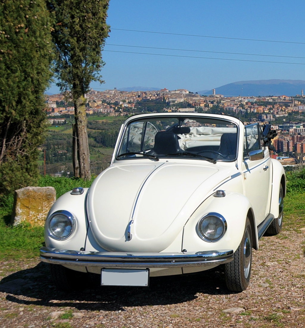 Maggiolone bianco avorio cabrio del 72 sposi