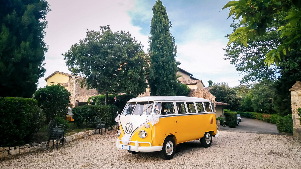 Volkswagen T1 pulmino Transporter, Bus Bulli, Samba giallo ocra