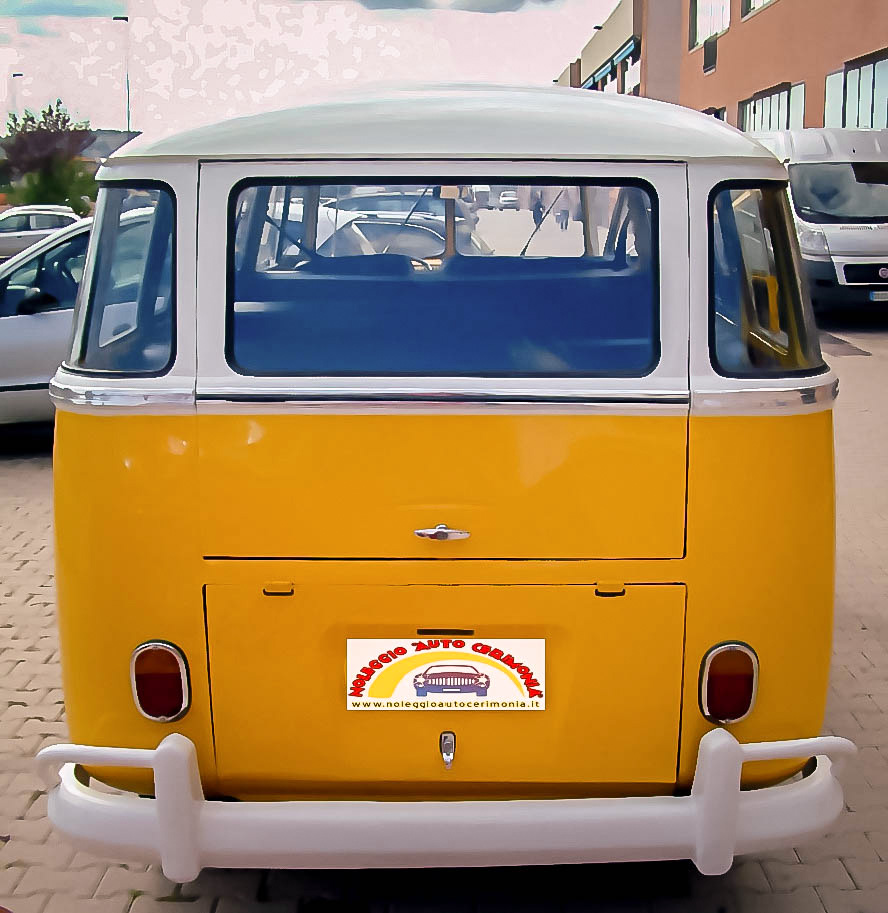 Volkswagen T1 pulmino Transporter, Bus Bulli, Samba giallo ocra